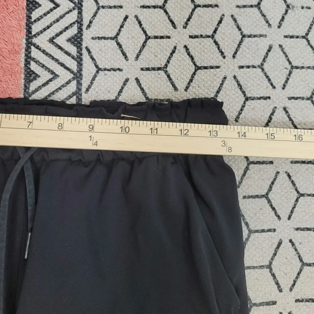 Lululemon Keep Moving Drawstring Full Length Pants in Black, sz 6
